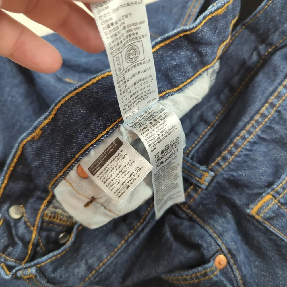 Levis 501 Jeans Mens 34x36 Blue Button Fly Casual Classic American Western